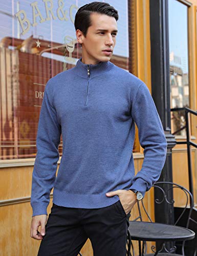 iClosam SuéTer Hombre Invierno CláSico con Cuello En V JerséIs Hombre De Manga Larga