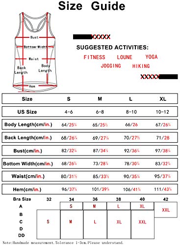 icyzone Camiseta de tirantes para mujer con sujetador – Yoga Gym Camisetas Racerback Fitness Top gris oscuro XL