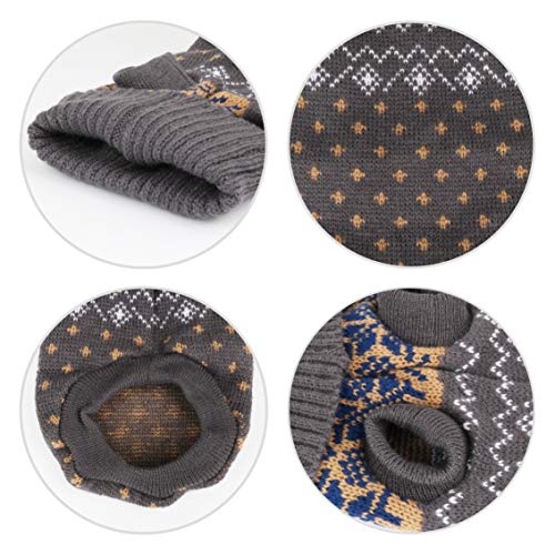 Idepet Suéter para perros y mascotas,ropa de invierno cálida para perros y gatos,cómodo abrigo para mascotas,disfraz para cachorros,jersey para gatitos,ropa para perros pequeños,medianos,grandes,gatos