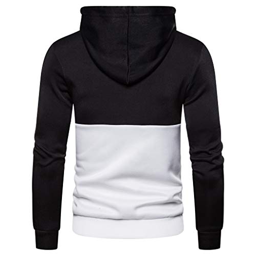 IJKLMNOP Sudadera con Capucha y Cremallera con Capucha para Hombre suéter de Manga Larga con Capucha