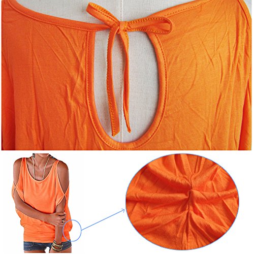 iMixCity Verano Camisas De Hombro Frío Blusas Tops del Batwing Camisetas sin Mangas Camiseta Casual Camiseta para Mujer (S, Negro)