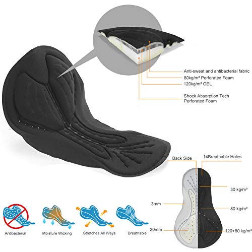 INBIKE Maillot Ciclismo Hombre Verano Culotte Ciclismo Pantalones Bicicleta Hombre Equipación Ciclismo Hombre Transpirable y De Secado Rápido(XL)