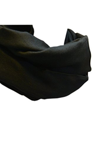 Indian Accesories Pashmina, Bufanda, Foulard, Chal 180 x 70 cm (Negro)