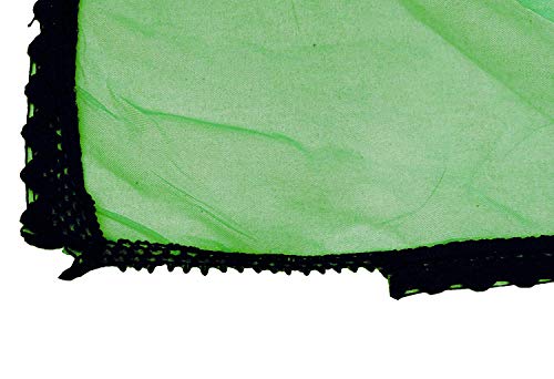 Indio Vendimia Dupatta Verde Tradicional Bufandas Bordado Mujer Étnico Robó Neto DIY Craft Tela