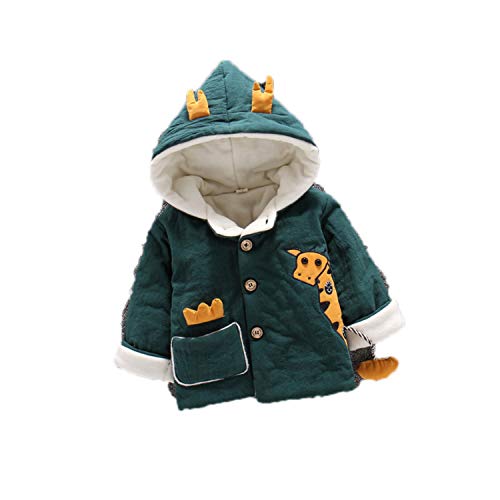 Infant Coat Autumn Winter Baby Jackets For Baby Boys Jacket Kids Warm Outerwear Coats Green 3M