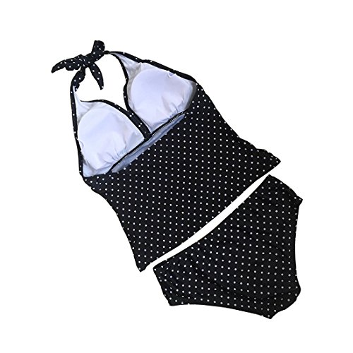 Inlefen Traje de baño de Mujeres Embarazadas Bikini Estampado Mujeres Cómodo Traje de baño Top + Pantalones Cortos 3XL