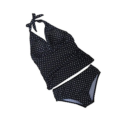 Inlefen Traje de baño de Mujeres Embarazadas Bikini Estampado Mujeres Cómodo Traje de baño Top + Pantalones Cortos 3XL