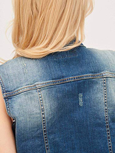 Inside @ SCHCO01 Chaleco de Jean, 20, M para Mujer