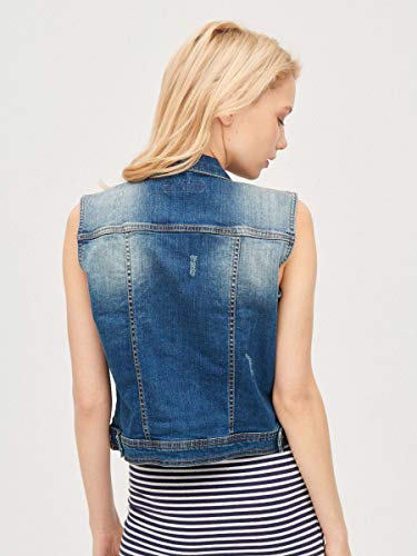 Inside @ SCHCO01 Chaleco de Jean, 20, M para Mujer
