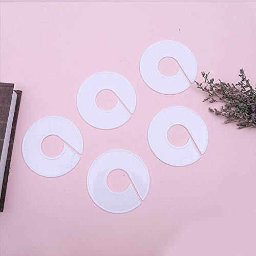 Integrity.1 Divisor de Ropa Redondo,24 Divisores de Perchas Redondas,Separadores de Talla de Estante de Ropa,para la Distribución Principal del Tamaño de la Ropa, Tienda de Ropa