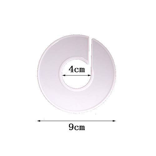 Integrity.1 Divisor de Ropa Redondo,24 Divisores de Perchas Redondas,Separadores de Talla de Estante de Ropa,para la Distribución Principal del Tamaño de la Ropa, Tienda de Ropa