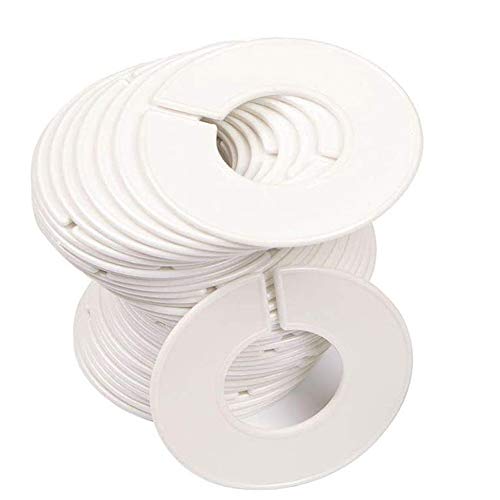 Integrity.1 Divisor de Ropa Redondo,24 Divisores de Perchas Redondas,Separadores de Talla de Estante de Ropa,para la Distribución Principal del Tamaño de la Ropa, Tienda de Ropa