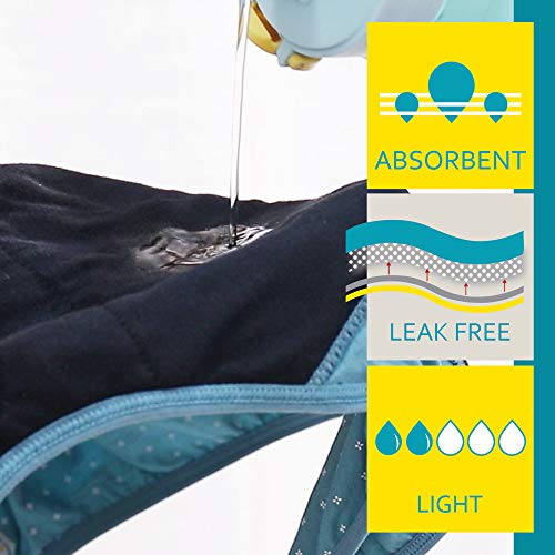 Intimate Portal Mujer Bragas Menstruales Ropa Interior Braguitas para la Periodo Regla Menstruación Negro (PK de 5) M