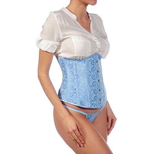 Intimax corsets lencería y moda Underbust Tera Corsé, Azul, XL para Mujer