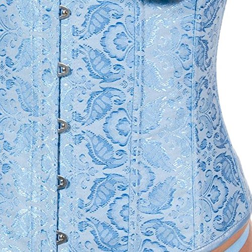 Intimax corsets lencería y moda Underbust Tera Corsé, Azul, XL para Mujer