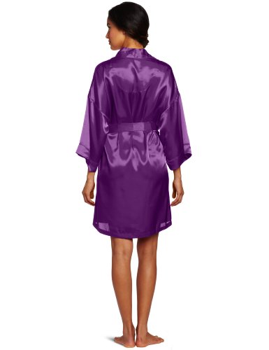 Intimo hembra Poly Charmeuse Robe, violeta, grande