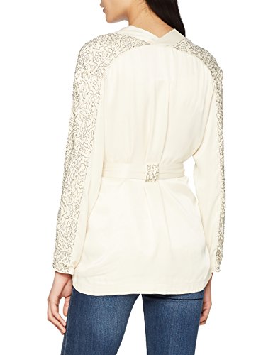 Intropia P480BLA06165001 Chaqueta de Traje, Marfil (Marfil 001), 40 (Tamaño del Fabricante:40) para Mujer