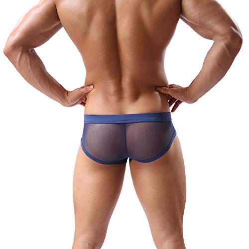 iooico Bóxer para Hombre, Malla Suave Ropa Interior Transparente 2NBL XL
