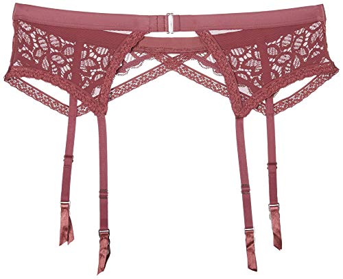 Iris & Lilly Liguero de Encaje Mujer, morado (baya), XS, Label: XS