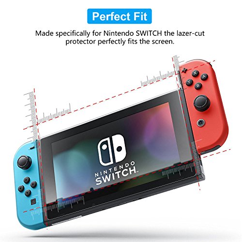 ivoler [2 Unidades] Protector de Pantalla para Nintendo Switch, Cristal Vidrio Templado Premium
