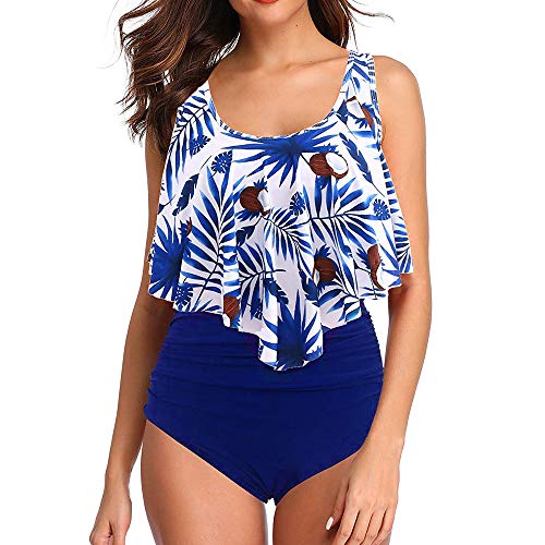 IVYSHION Bikini Mujer Sexy con Volantes 2019 Verano Push Up Traje de baño Cintura Alta Sexy Bañador Conjunto De Bikini Ropa de Playa