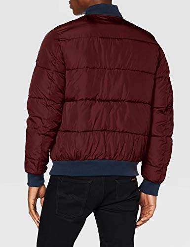 Izod Bomber Puffer Jacket Chaqueta, Rojo (Port Royale 606), M para Hombre