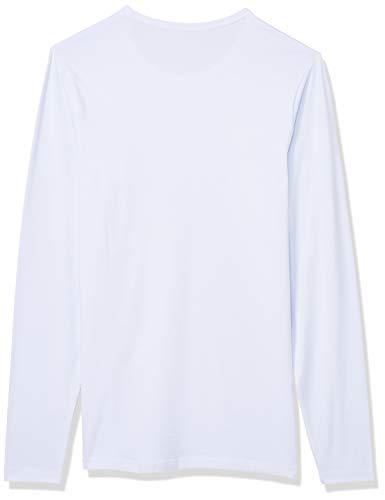 Jack & Jones Basic O-Neck tee L/S Noos Camiseta, Blanco (Opt White), XXL para Hombre