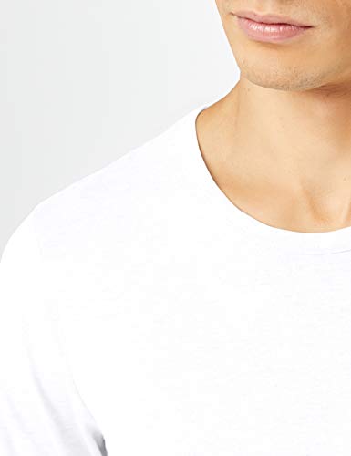 Jack & Jones Basic O-Neck tee L/S Noos Camiseta, Blanco (Opt White), XXL para Hombre