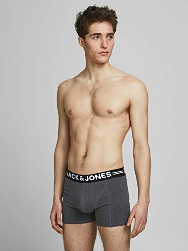 JACK & JONES JACLICHFIELD TRUNKS 3 PACK, Bóxer Hombre, Multicolor (Burgundy), Medium