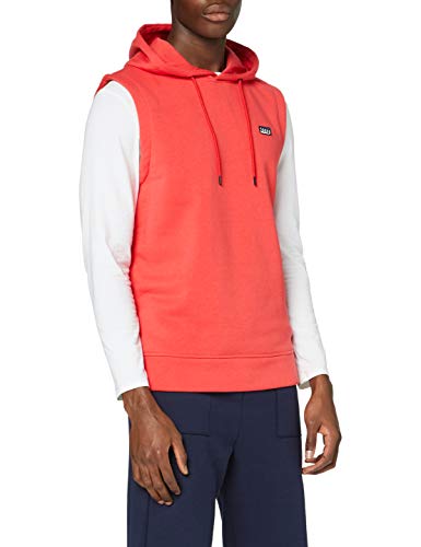 Jack & Jones JCOBADGE Sweat SL Hood Sudadera con Capucha, Coral, S para Hombre