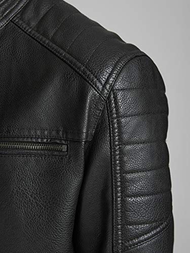 Jack & Jones Jcorocky Jacket Noos Chaqueta, Negro (Black Pattern: PU), XX-Large para Hombre