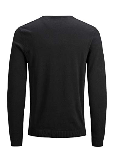 Jack & Jones Jjebasic Knit V-Neck Noos suéter, Negro (Black Black), X-Large para Hombre