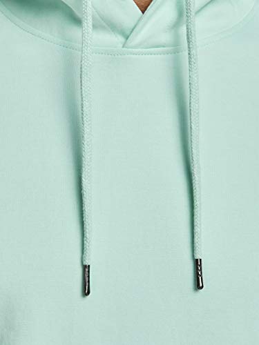Jack & Jones JJEBASIC Sweat Hood Noos Sudadera con Capucha, Aqua Blanqueada, L para Hombre