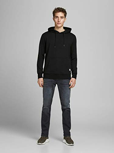 Jack & Jones JJEBASIC Sweat Hood Noos Sudadera con Capucha, Negro, XL para Hombre