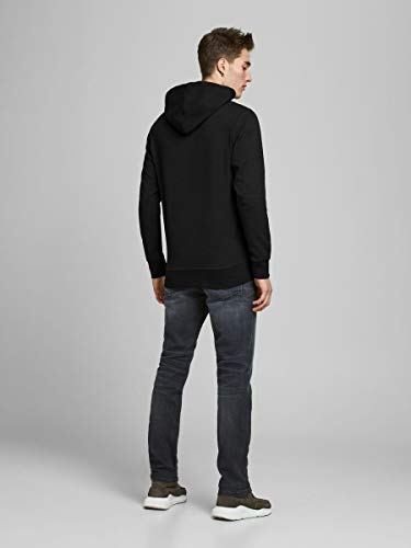 Jack & Jones JJEBASIC Sweat Hood Noos Sudadera con Capucha, Negro, XL para Hombre