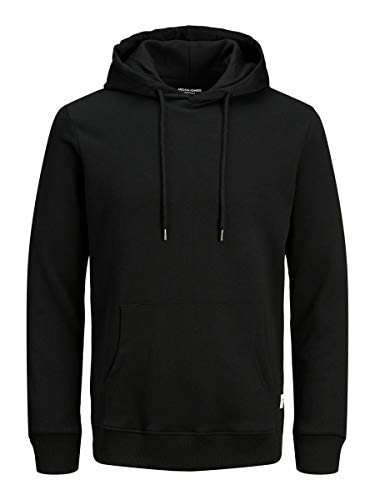 Jack & Jones JJEBASIC Sweat Hood Noos Sudadera con Capucha, Negro, XL para Hombre