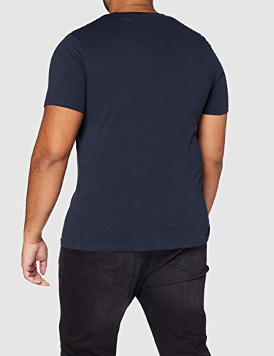 Jack & Jones Jjecorp Logo tee SS Crew Neck Noos Camiseta, Azul (Navy Blazer Detail: Slim Fit), X-Small para Hombre