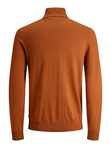 Jack & Jones Jjeemil Knit Roll Neck Noos Camiseta Cuello Alto, Marrón (Umber Umber), X-Large para Hombre