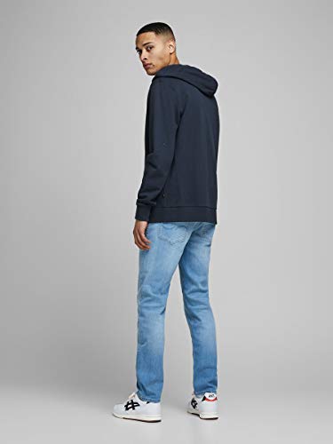 Jack & Jones Jjeholmen Sweat Zip Hood Noos Sudadera, Azul (Navy Blazer), X-Large para Hombre