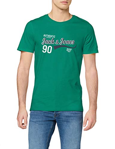 Jack & Jones JJELOGO tee SS O-Neck 2 Col SS20 Noos Camiseta, Verde, XL para Hombre