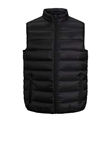Jack & Jones JJEMAGIC Bodywarmer Collar STS Chaqueta, negro, L para Hombre