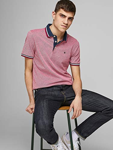 Jack & Jones JJEPAULOS Polo SS Noos Camisa, Ojo, L para Hombre