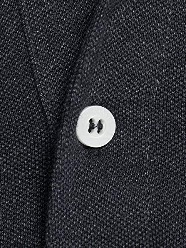 Jack & Jones Jjepaulos Polo SS Noos, Gris (Dark Grey Melange Detail: Slim Fit - Melange), X-Large para Hombre