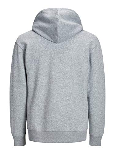 Jack & Jones Jjesoft Sweat Hood Noos Capucha, Gris (Light Grey Melange Fit: Relax), XL para Hombre