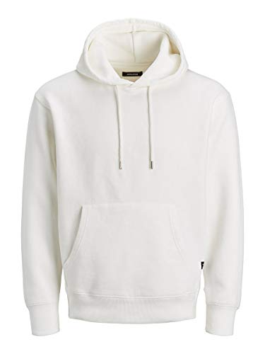 Jack & Jones JJESOFT Sweat Hood Noos Sudadera con Capucha, Blanco, M para Hombre