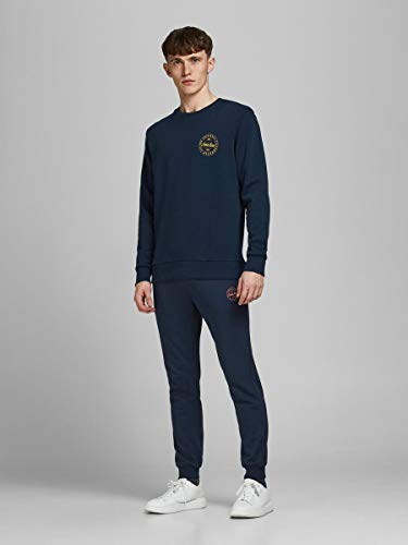 Jack & Jones Jjigordon Jjshark Sweat Pants Viy Noos Pantalones de Deporte, Azul (Navy Blazer Navy Blazer), W (Tamaño del Fabricante: L) para Hombre