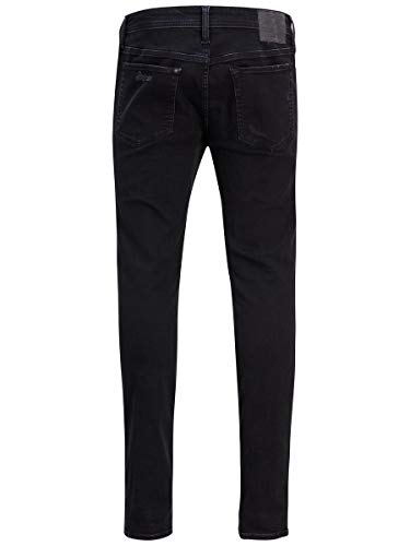 Jack & Jones Jjiliam Jjoriginal Am 502 Lid STS Vaqueros Skinny, Negro (Black Denim), 32W / 34L para Hombre
