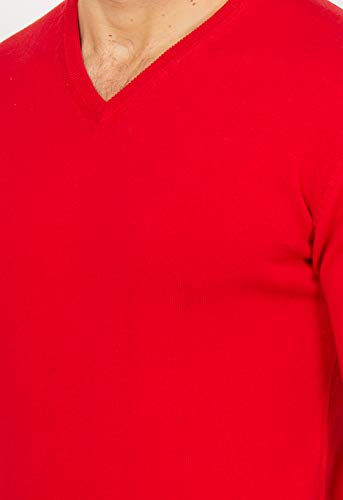 Jack Stuart - Jersey con Cuello de Pico para Hombre, 100% Algodón