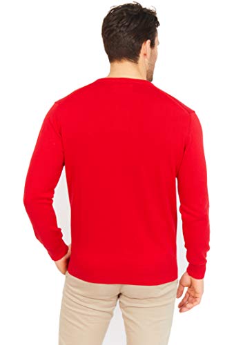 Jack Stuart - Jersey con Cuello de Pico para Hombre, 100% Algodón