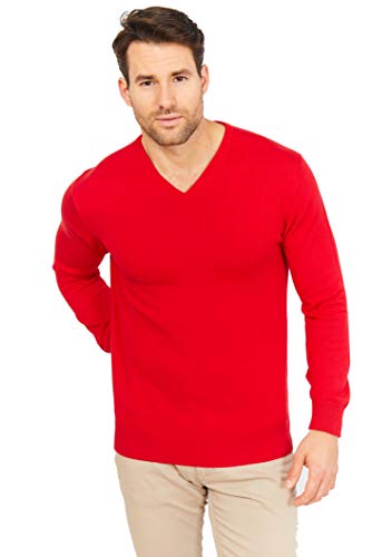 Jack Stuart - Jersey con Cuello de Pico para Hombre, 100% Algodón